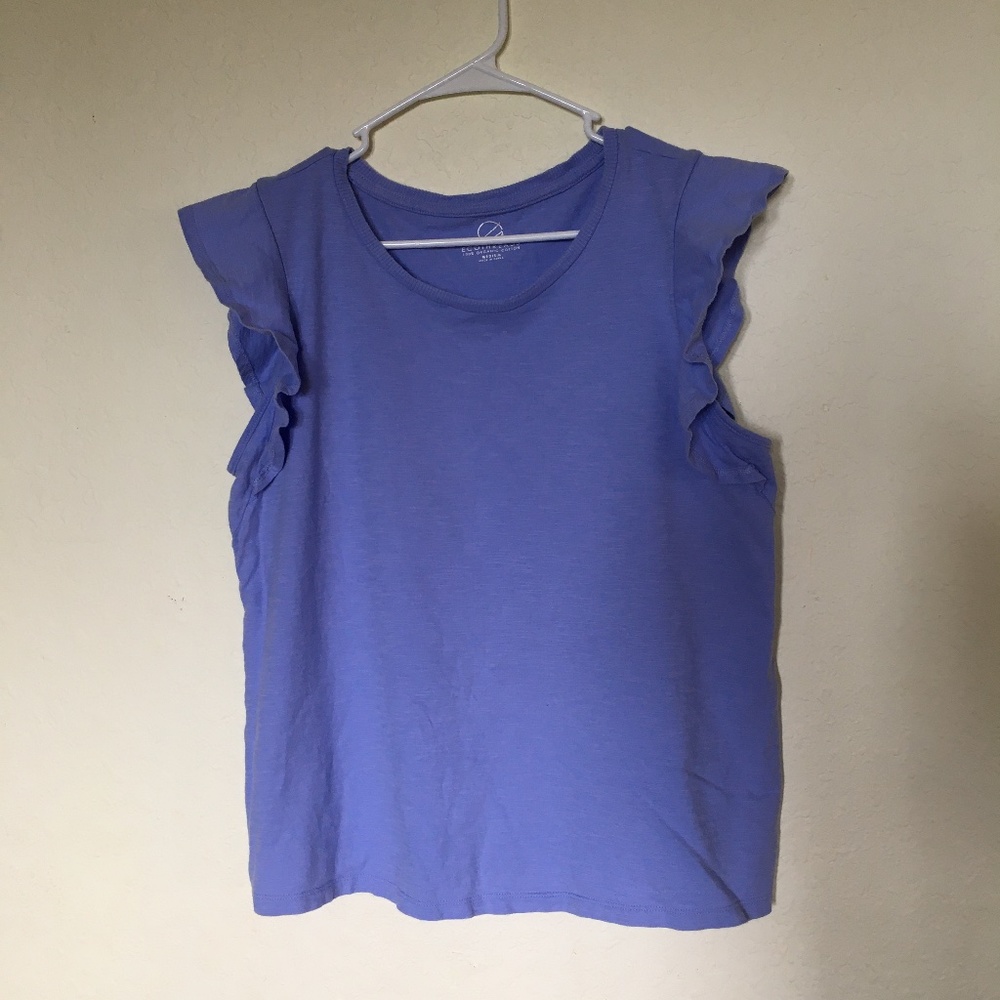 Ecothreads women's lilac organic cotton tank top. Size M.